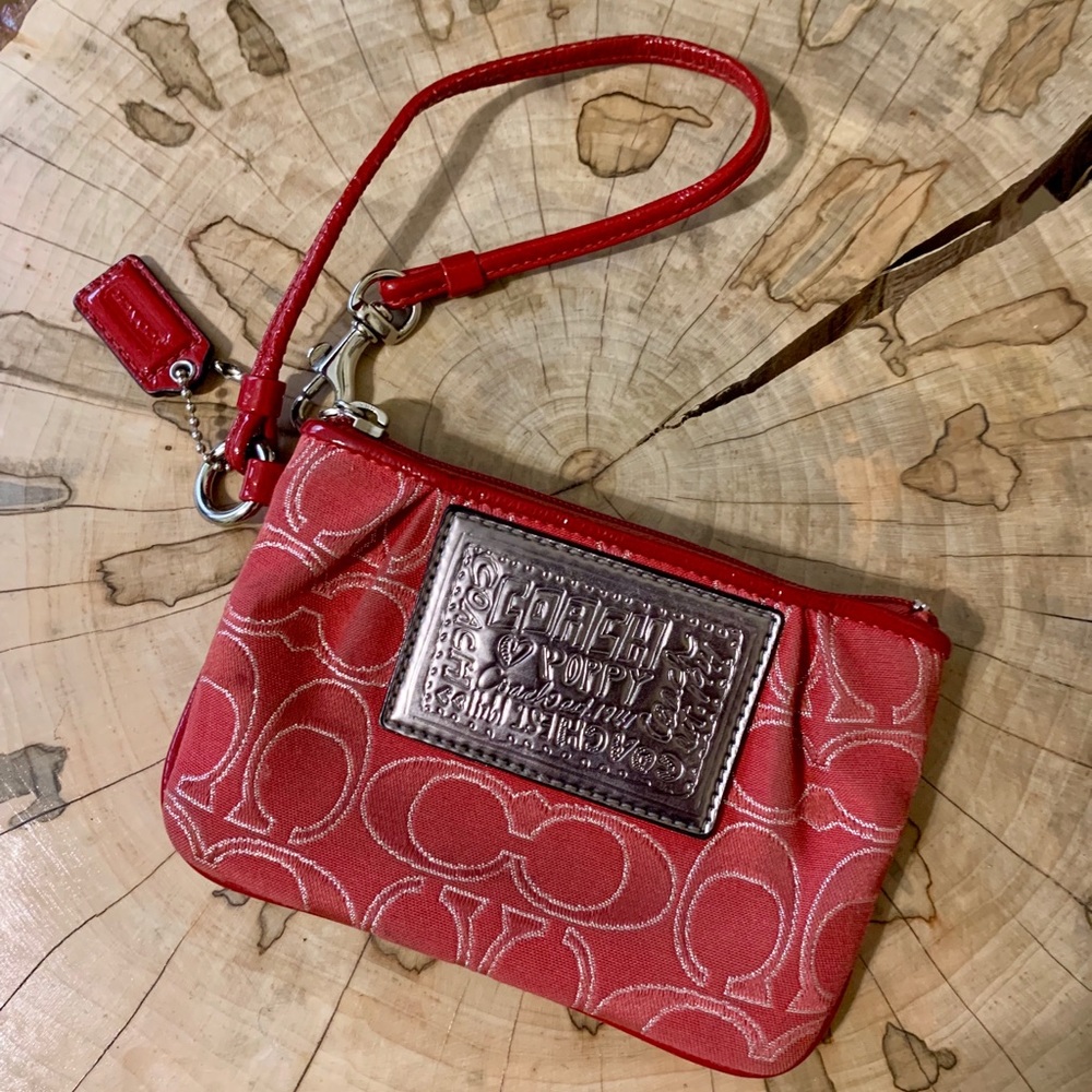 Pink Coach Wristlet